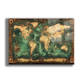 Wallity Pintura Decorativa de Vidrio Templado Multicolor 60 x 90 cm